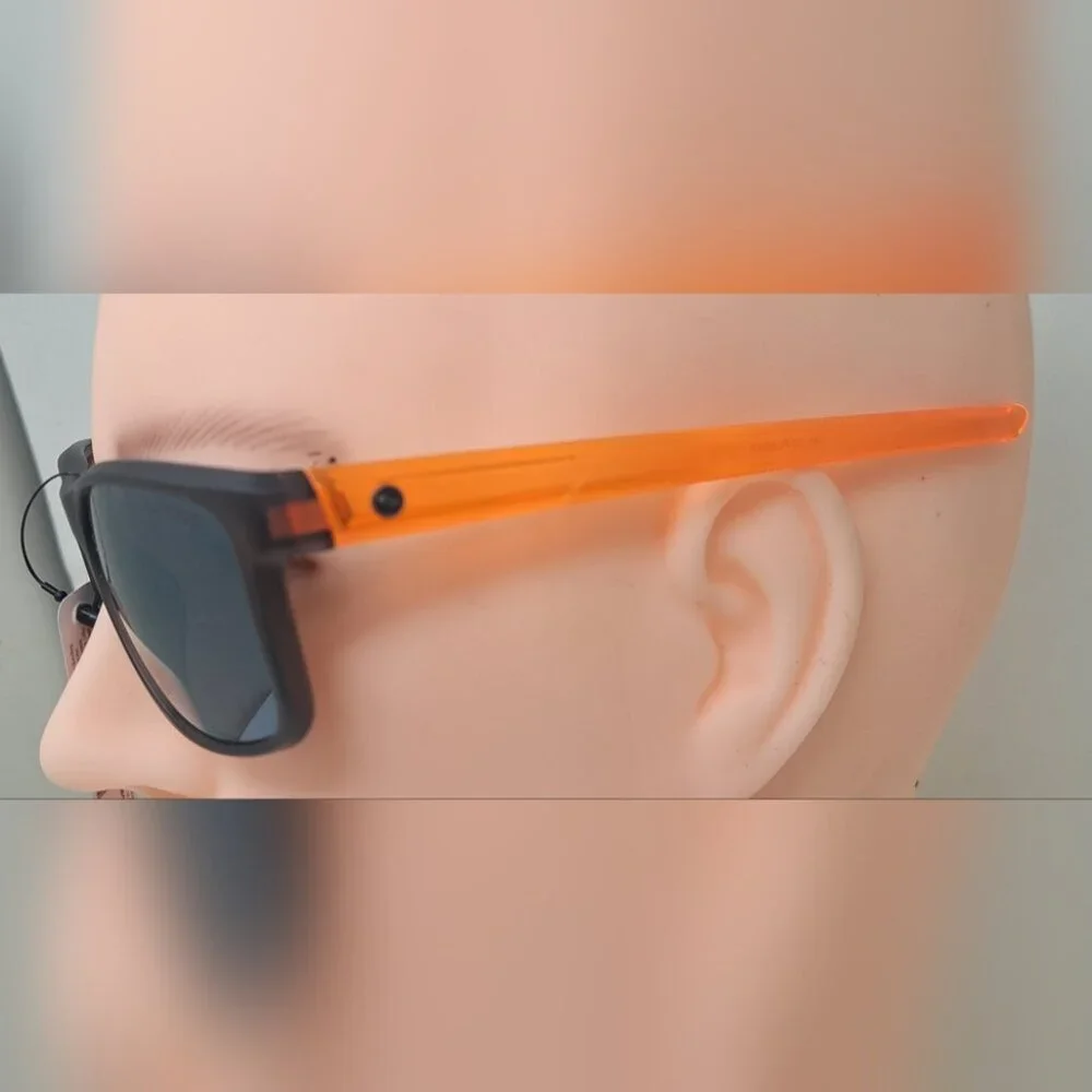 NWT Sundog Men's Sunglasses Golf Sport Orange Black 485132 Plasma 100% UVA